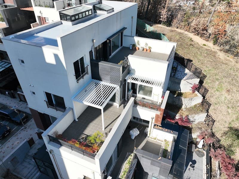 거제도 펜션 파고라 시공 사례